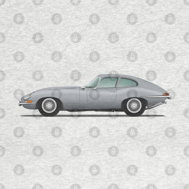 E Type Series 1 Coupe Mist Grey by SteveHClark